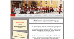 Desktop Screenshot of musikcorps-tann.de